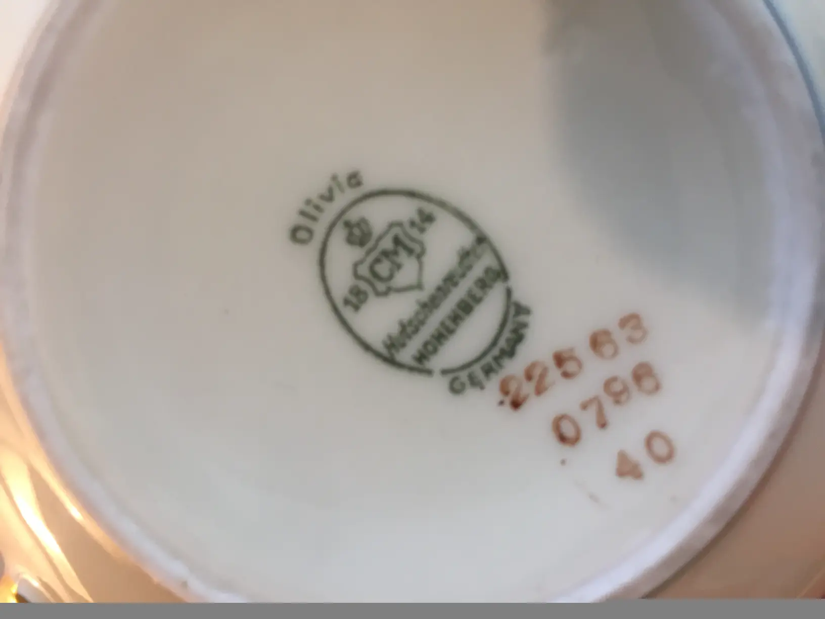 Wertvolles Porzellan Stempel